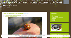 Desktop Screenshot of mothertonguesblog.com